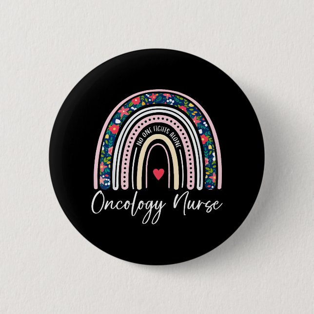 RN Oncology Nurse Cancer Oncologist Nursing Button (Vorderseite)