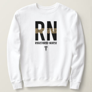 RN Registered Nurse Cheetah Nurse Abschluss Sweatshirt