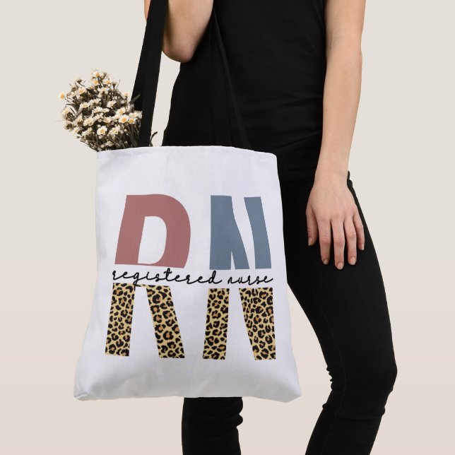 RN Registered Nurse Cheetah Print Nurse Abschluss Tasche (Von Nahem)