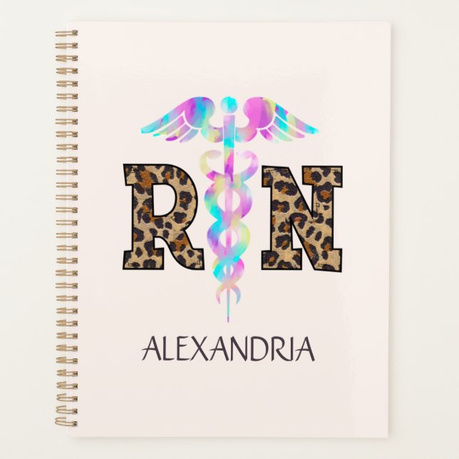 RN, Registered Nurse Leopard Planer (Vorderseite)