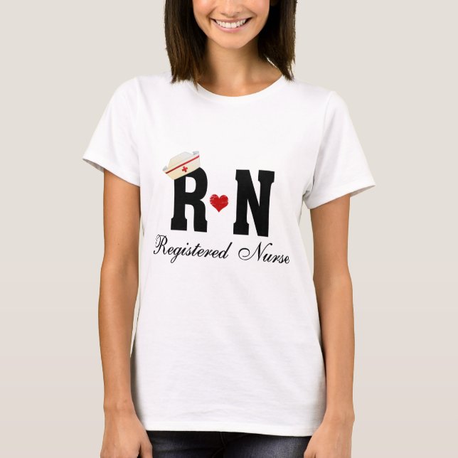 RN Registered Nurse T-Shirt (Vorderseite)