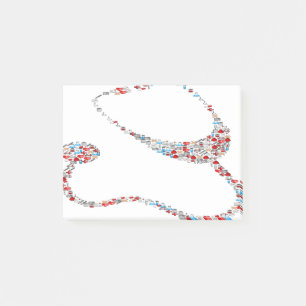 RN Stethoskop Post-it Klebezettel