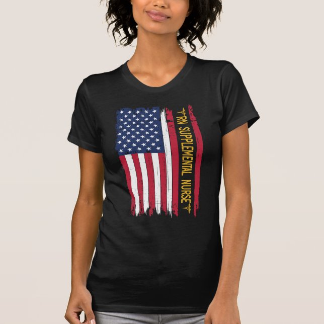 Rn Supplemental Nurity American Flag T-Shirt (Vorderseite)