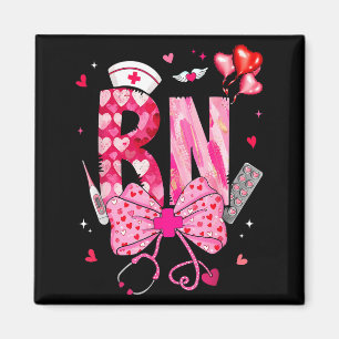 Rn Valentine Kokette Bogen Stethoskop Krankenschwe Magnet