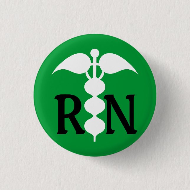 RNcaduceus-medizinische Ikone stilisiert Button (Vorderseite)