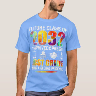 RngQ-farbige Klasse von 2032 erster Klasse zurück T-Shirt