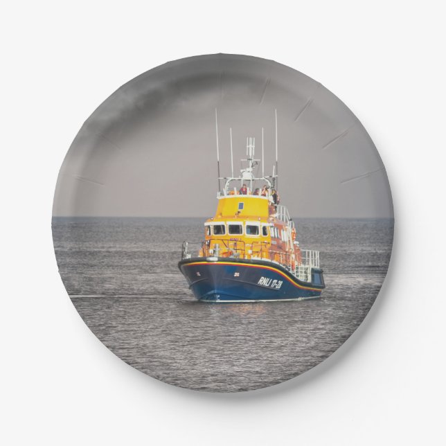 RNLI Lifeboat Pappteller (Vorderseite)