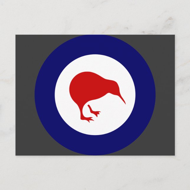 Rnzaf roundel, Neuseeland Postkarte (Vorderseite)