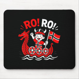 Ro ro lustig Norwegen Cartoon norwegisches Schiff Mousepad
