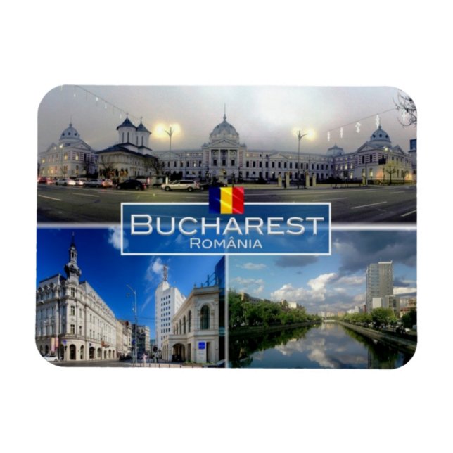 RO Rumänien - Bukarest - Bukarest Magnet (Horizontal)