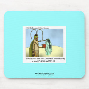 Roach Motel Funny Cartoon Mouse Pad Mousepad