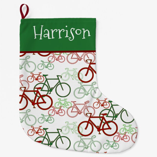 Road Bikes Personalisierter Weihnachts-Strumpf Großer Weihnachtsstrumpf (Vorderseite)