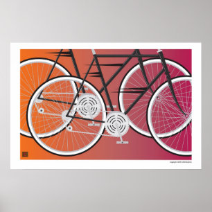 Road Bikes Print Poster