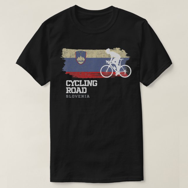 Road Cycling Slowenien Road Bike Speed Bicycle Cyc T-Shirt (Design vorne)