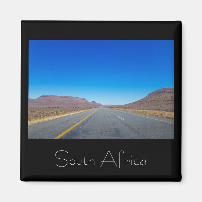 Road Highway Landscape Südafrika SA Magnet (Vorne)