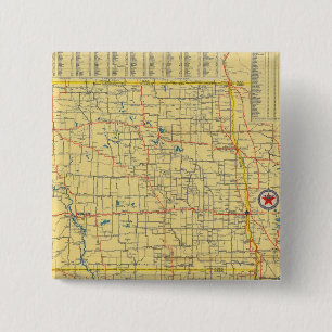 Road Map N & S Dakota Button