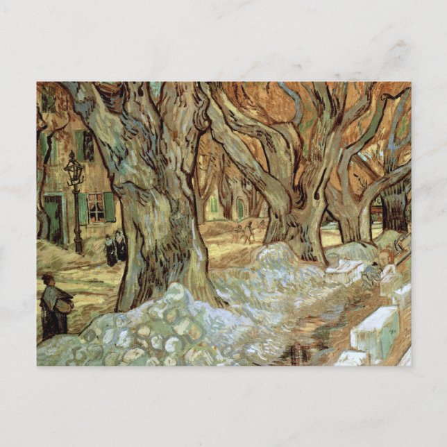Road Menders, Vincent van Gogh Kunst Postkarte (Vorderseite)