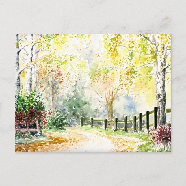 Road Postkarte (Vorderseite)