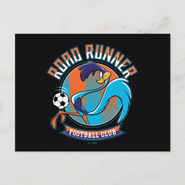 ROAD RUNNER™ Football Club Badge Postkarte (Vorderseite)