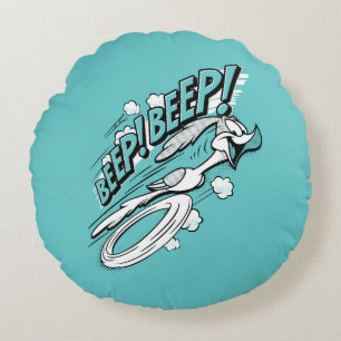 ROAD RUNNER™ REEP BEEP BEEP™™ Halftone Rundes Kissen