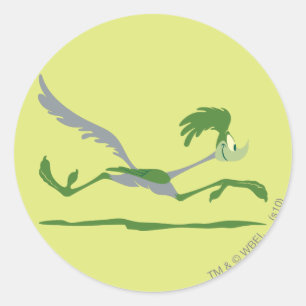ROAD RUNNER™ Schnell unterwegs Runder Aufkleber