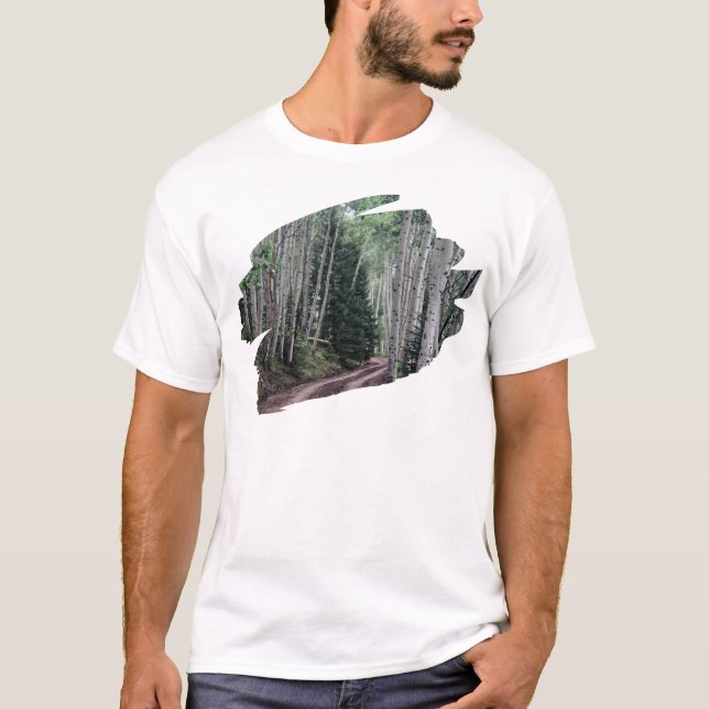 Road Through The Birch T-Shirt (Vorderseite)