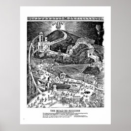 ROAD TO SUCCESS Impression encadrée