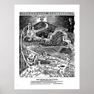 ROAD TO SUCCESS Impression encadrée