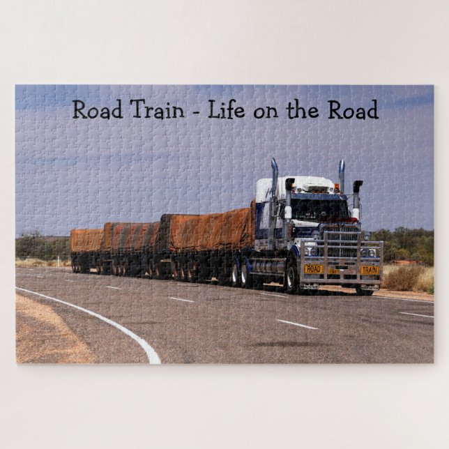 Road Train Life on the Road Semi Truck (Horizontal)