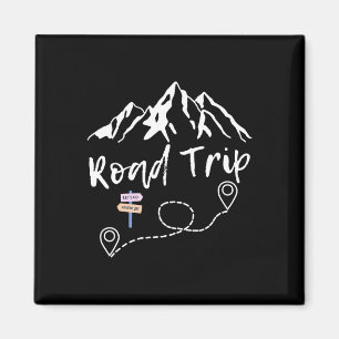 Road Trip 2025 Family Vacation Matching Group Magnet