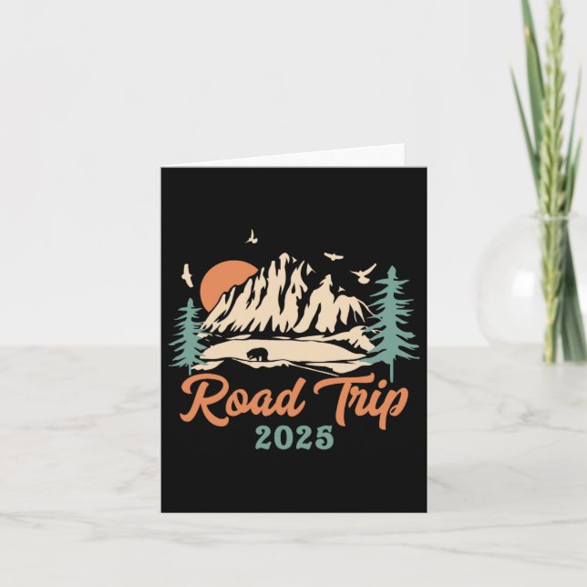 Road Trip 2025 Vacation Girls Trip Adventure Gesch Karte (Vorderseite)
