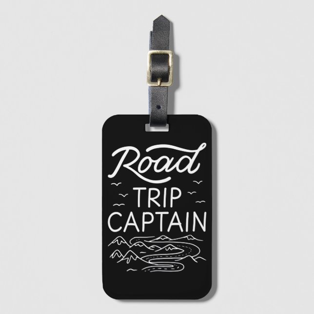 Road Trip Captain I Gepäckanhänger (Vorderseite Vertikal)