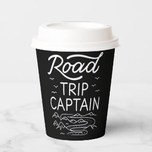 Road Trip Captain I - Wohnmobil-Pilot Camping-Urla Pappbecher