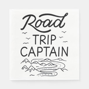 Road Trip Captain I - Wohnmobil-Pilot Camping-Urla Serviette