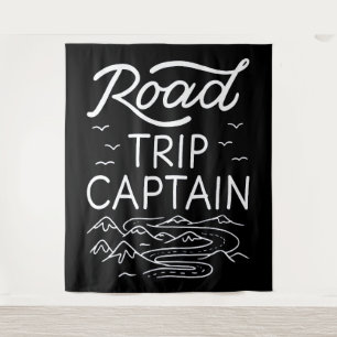Road Trip Captain I - Wohnmobil-Pilot Camping-Urla Wandteppich
