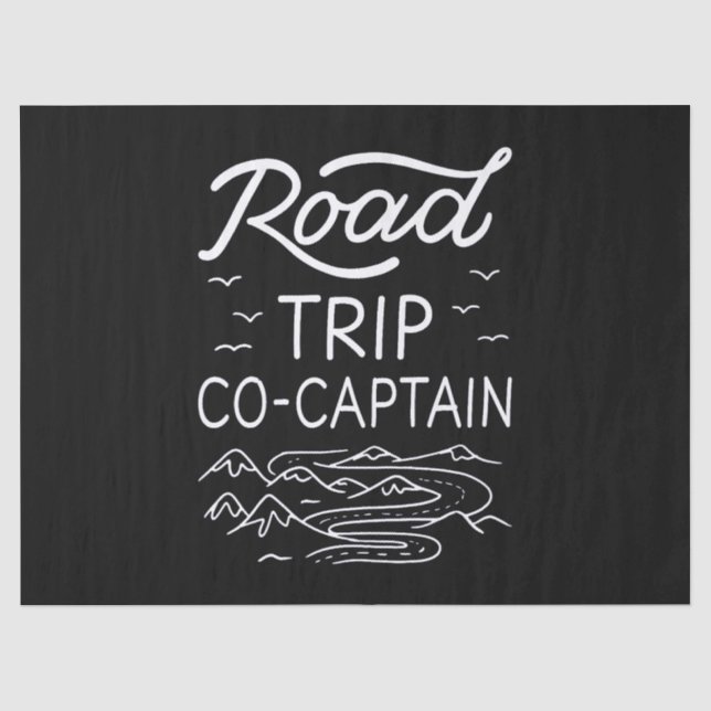 Road Trip Co-Captain I Seidenpapier (Vorderseite)