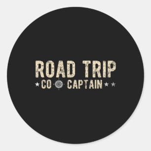 Road Trip Co Captain Road Trip 3 Runder Aufkleber