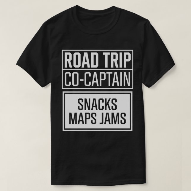 Road Trip Co-Captain Shirt - Snacks Maps Marmelade (Design vorne)