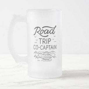 Road Trip Co-Kapitän I - RV Navigator Camping Lieb Mattglas Bierglas