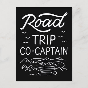 Road Trip Co-Kapitän I - RV Navigator Camping Lieb Postkarte