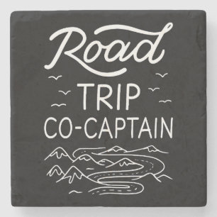 Road Trip Co-Kapitän I - RV Navigator Camping Lieb Steinuntersetzer