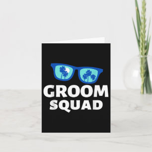 Road Trip Groom Squad Funny Vacation Crew Hochzeit Karte