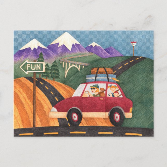 Road Trip - Postkarte (Vorderseite)
