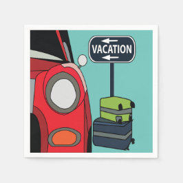 Road Trip Summer Vacacation Party Serviette
