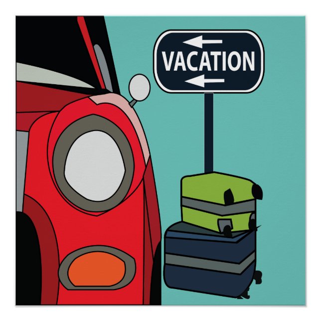 Road Trip Urlaub  Poster (Vorderseite)