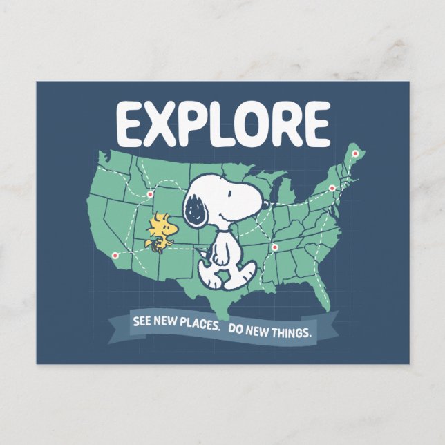 Road Trippin | Erdnüsse Erkundung Postkarte (Vorderseite)