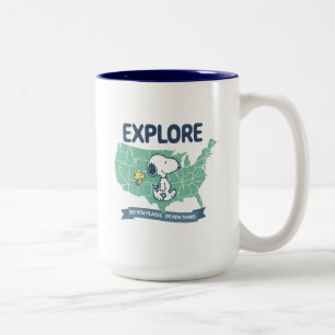 Road Trippin   Erdnüsse Erkundung Zweifarbige Tasse