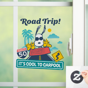 Road Trippin Erdnüsse Es ist Cool zu Carpool Fensteraufkleber