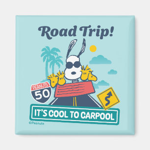 Road Trippin Erdnüsse Es ist Cool zu Carpool Magnet