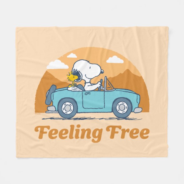 Road Trippin | Erdnüsse Gefühl kostenlos Fleecedecke (Vorderseite (Horizontal))